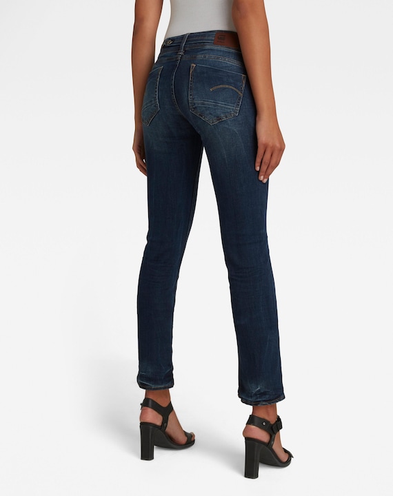 Produktbild G-Star Midge Saddle Mid Straight Jeans Neutro dk aged (W30/L32)