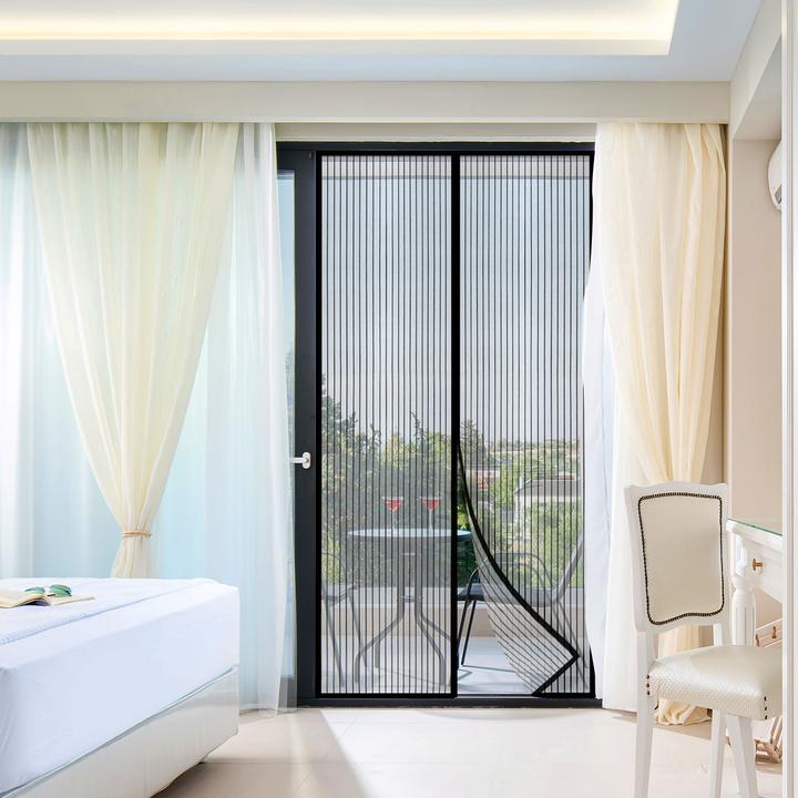 Actual product image Walter Insect screen door curtain with magnetic catch, 2x 210 x 50 cm (210 x 100 cm)