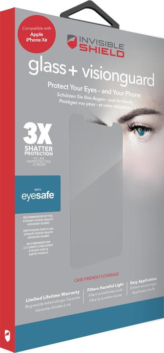 Produktbild InvisibleShield Glass+ VISIONGUARD (1 Stück, Apple iPhone XR)