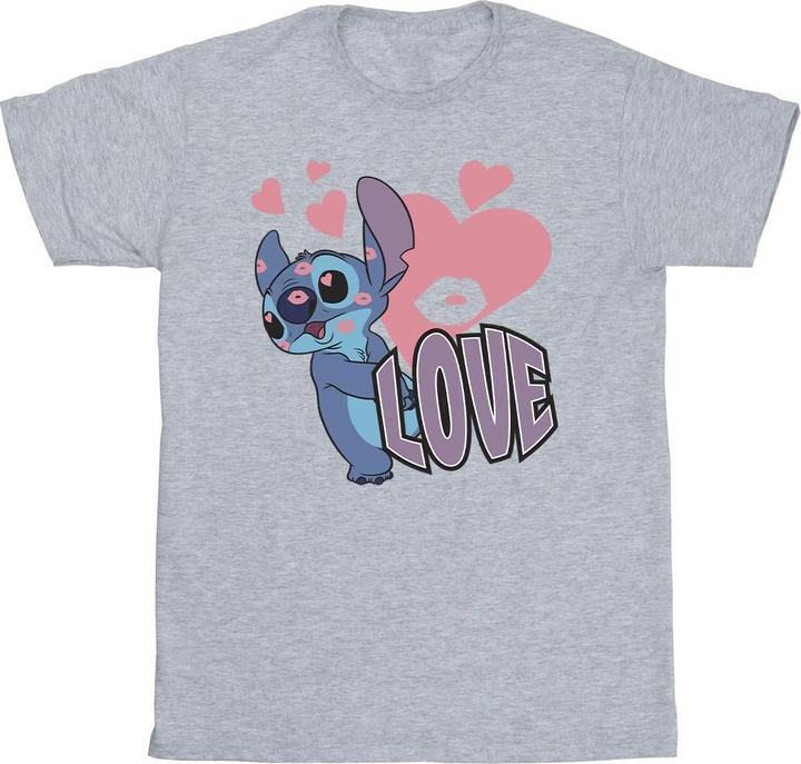 Produktbild Lilo & Stitch Love Hearts TShirt (M)