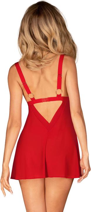 Produktbild Obsessive Elianes Babydoll und String Rot (XL, XXL)
