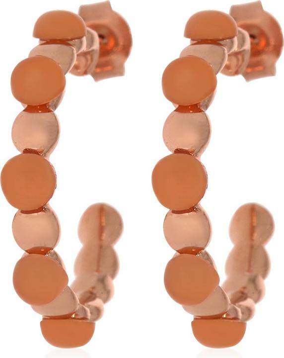 Immagine prodotto Xen Creole tempestate con pietra di luna Peach di circa 3 carati placcate in oro rosa (Argento 925)