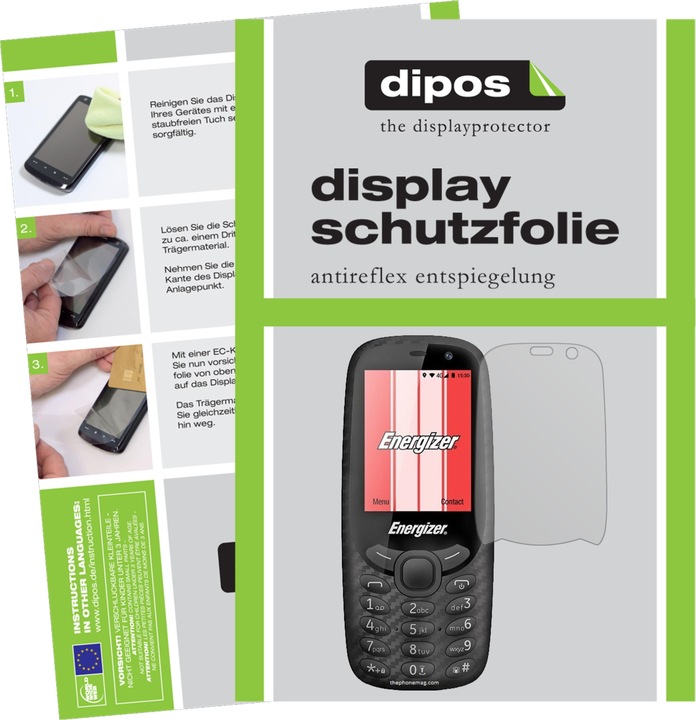 Produktbild Dipos Displayschutzfolie Antireflex (6 Stück, Energizer E241)
