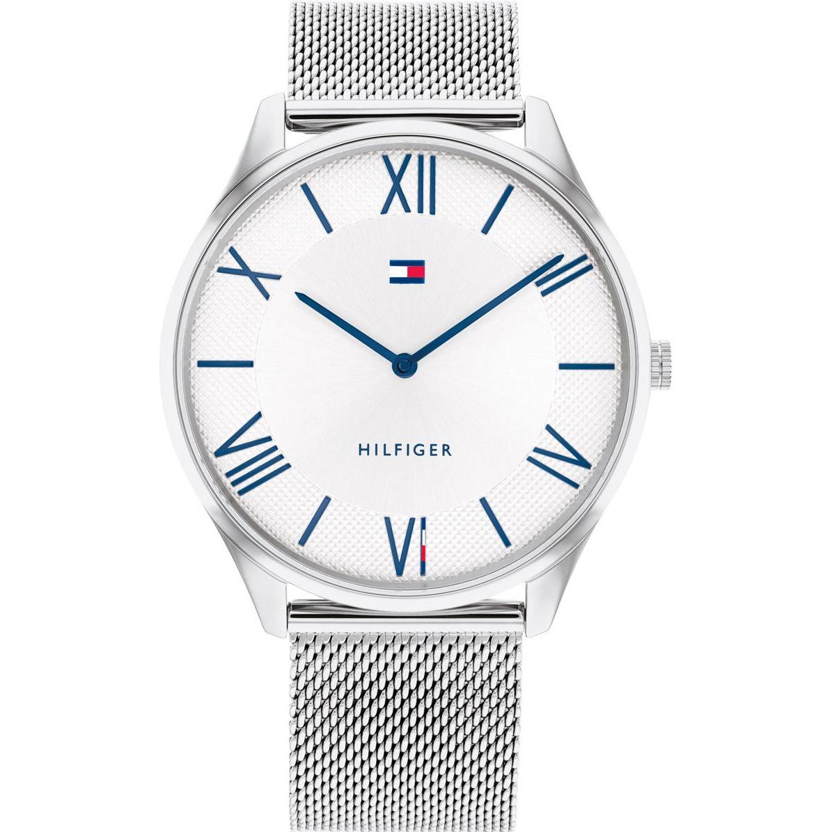 Tommy Hilfiger, Armbanduhr, Becker, Silber, (Analoguhr, 43 mm)