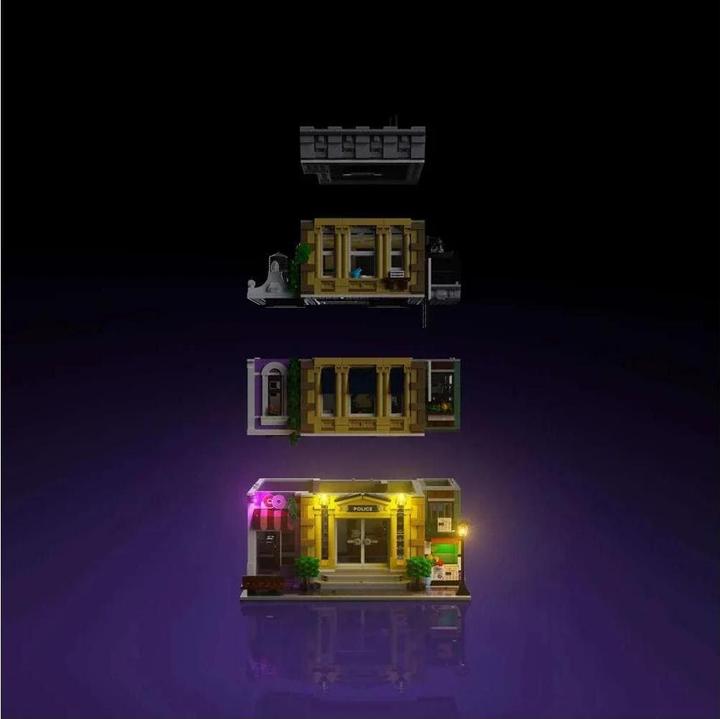 Immagine prodotto Light my bricks LMB 2.0 Kit di illuminazione a LED per LEGO® 10278 Stazione di Polizia