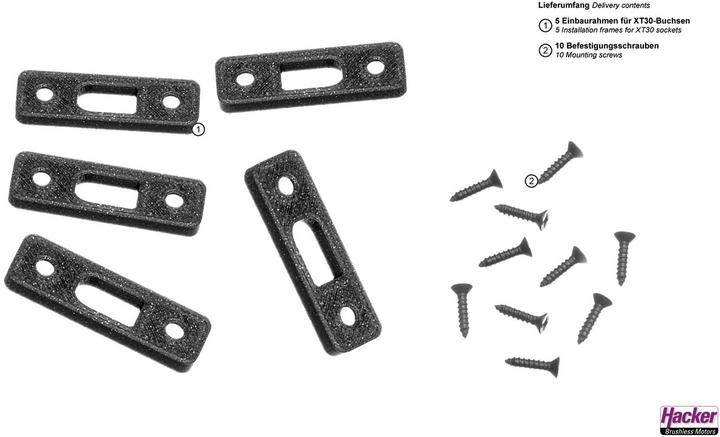 Image du produit Hacker cadre de montage pour prises xt30