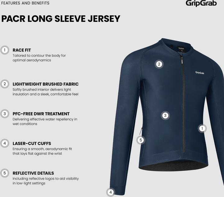 Produktbild GripGrab PACR Long Sleeve Jersey (S)