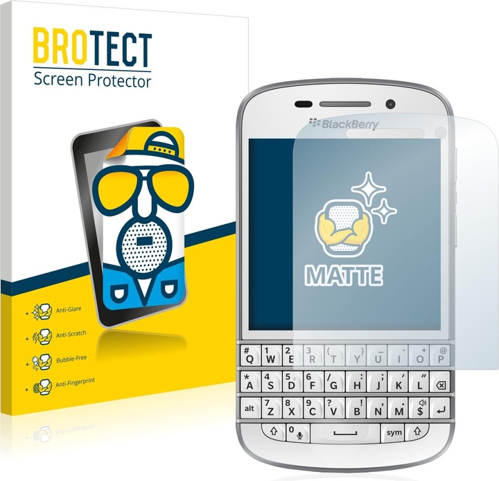 Actual product image BROTECT Protector Anti-Glare (2 Piece, Blackberry Q10)