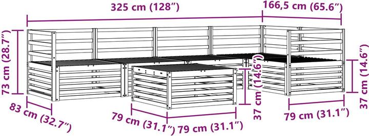 Produktbild vidaXL Outdoor-Sofa