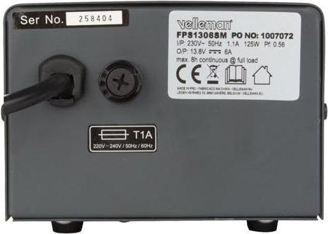 Actual product image Velleman FPS1306SM Laboratory power supply unit
