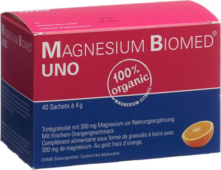 Biomed Magnesium Uno (40 Piece, Powder, 160 g)