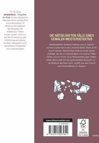 Image du produit MANHWA – Klassiker für Kids – Sherlock Holmes (komplett in Farbe) (Allemand, Yi-Jeong Noh, 2024)