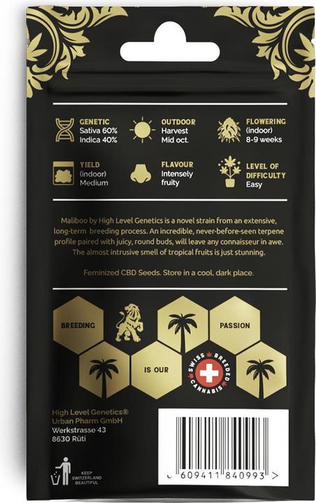 Immagine prodotto High Level Genetics Semi Mailboo 3 pezzi (Semi di erbe)