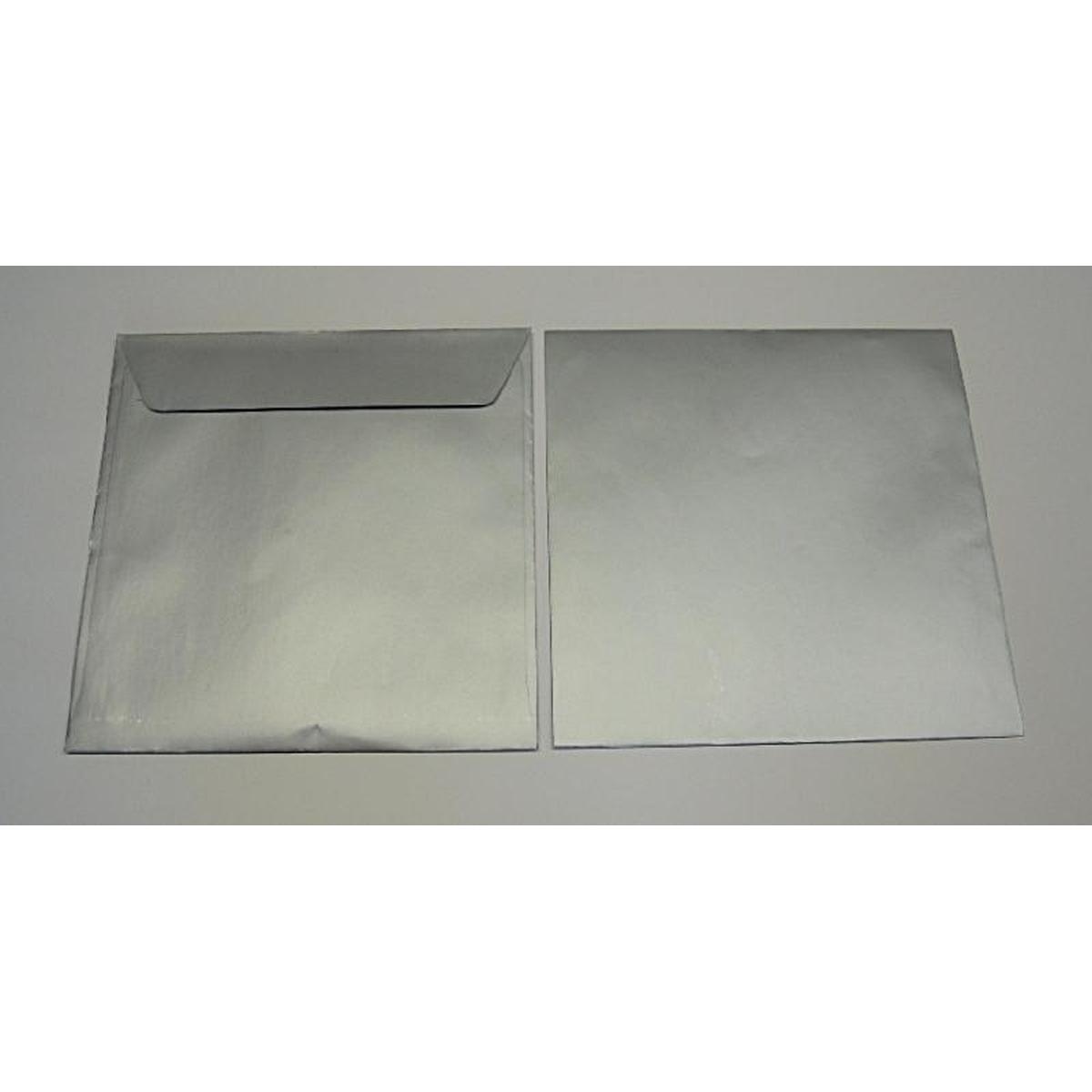 Thumbnail - Blanke, Briefumschlag, Briefumschläge 160x160mm 130g/qm haftklebend VE=100 Stück silber (100 x)