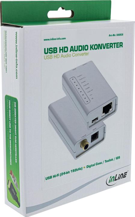 Image du produit InLine Adaptateur audio HD USB (Convertisseur de caméra)
