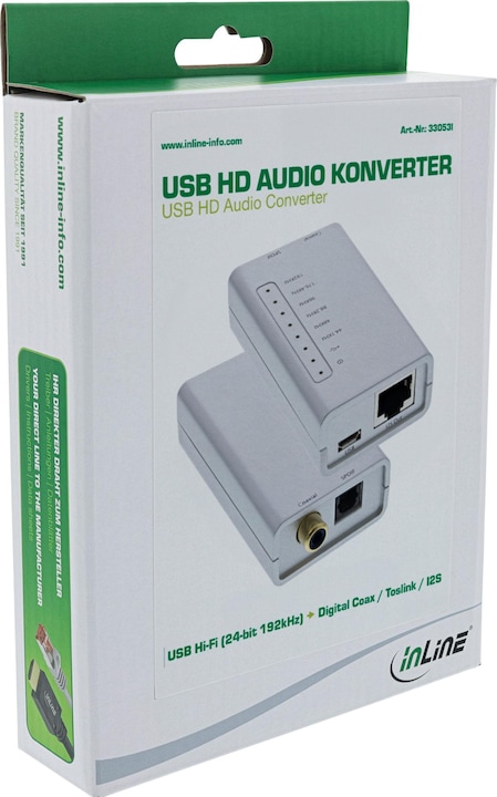 Produktbild InLine USB HD Audio Adapter (Kamera Konverter)