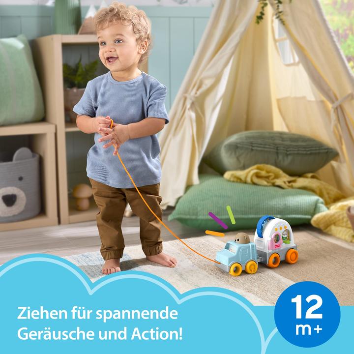 Actual product image Fisher-Price Friendship Forest Pull-Along Camper Vehicle Baby & Toddler Activity Toy