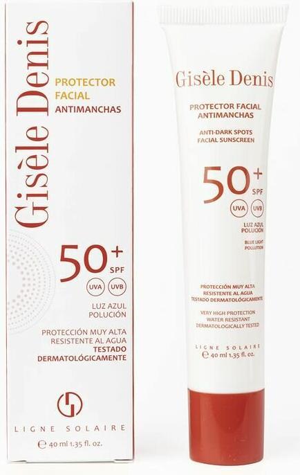 Immagine prodotto De Ruy Perfumes Giséle Denis Crema solare per il viso resistente all'acqua e alle macchie 40ml SPF50+ (Crema solare viso, SPF 50+, 40 ml)