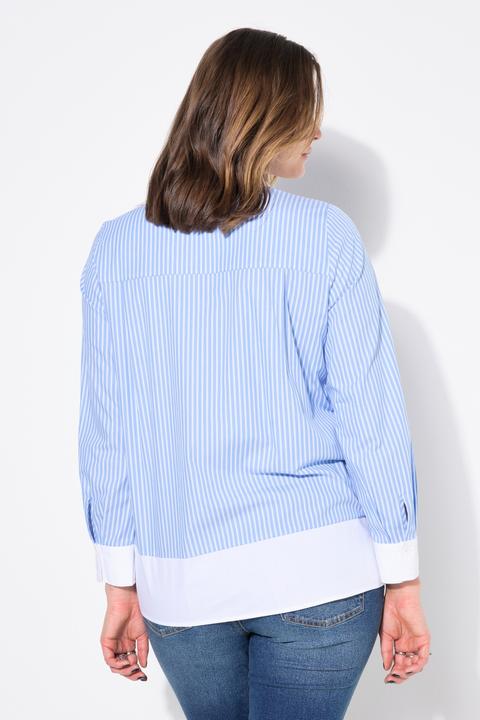 Produktbild Studio Untold Streifenbluse, Layering-Look, Langarm (50, 52)