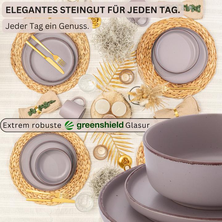 Actual product image Sänger Geschirr Tafelservice Bombay Basalt (12 pcs.)