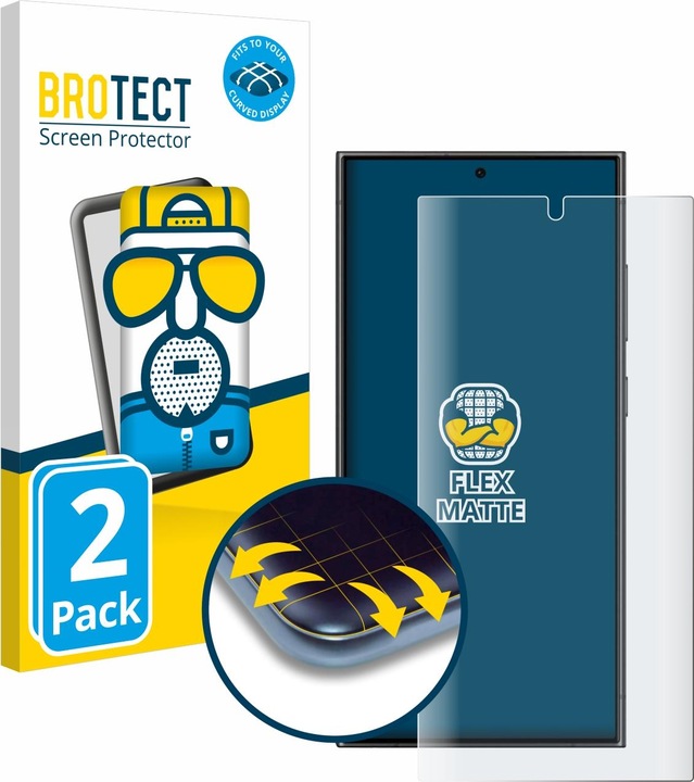 Actual product image BROTECT Full-Cover Protector Matte (2 Piece, Samsung Galaxy S24 Ultra)
