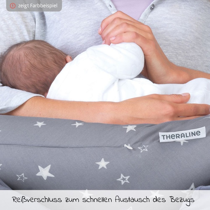 Produktbild Theraline Stillkissen "Das Original" mit Polyester Hohlfaser Füllung inkl. Bezug 190 cm (190 cm)