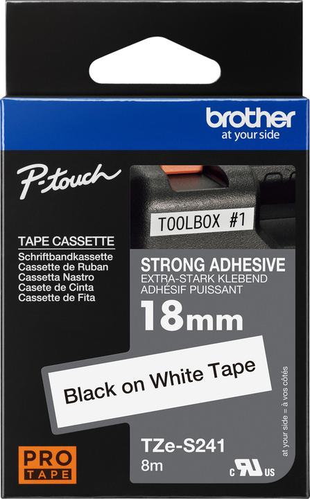 Produktbild Brother Tze-S241 (1.80 cm, Weiss, Schwarz)