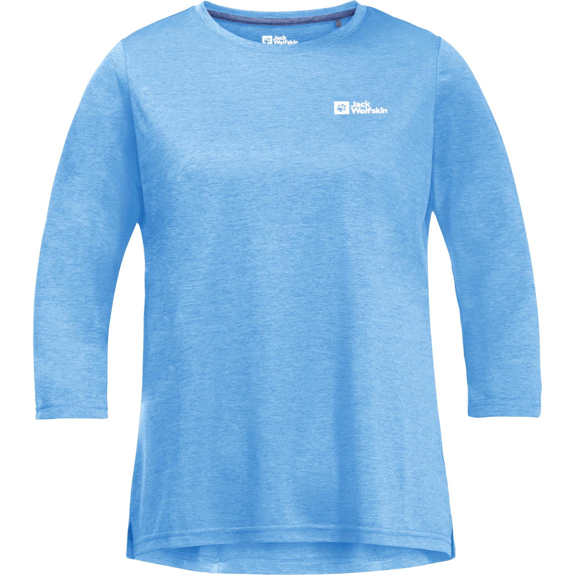 Jack Wolfskin, Damen, Sportshirt, Crosstrail 3/4 T W (XL), Blau, XL