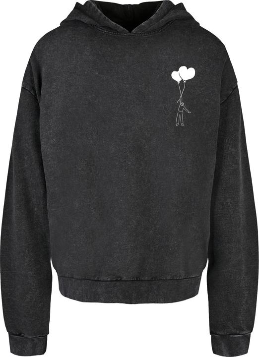 Produktbild Merchcode Love In The Air Acid Washed Oversize Hoody - 177189 (S)