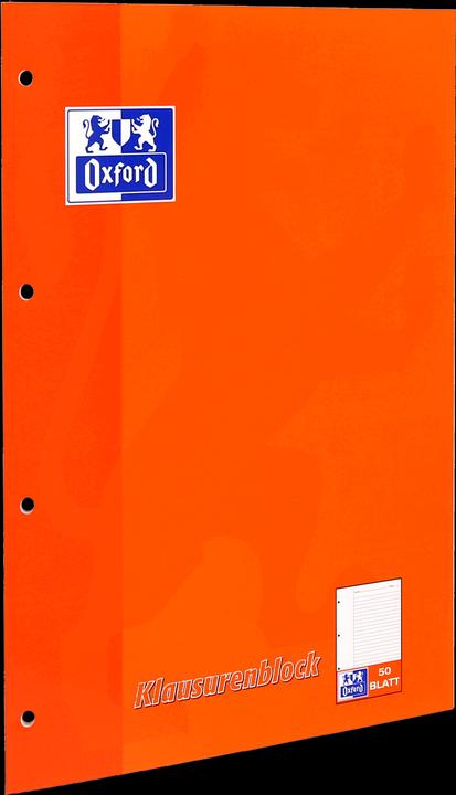 Actual product image Oxford Klausurenblock (A4, Lined, No binding)