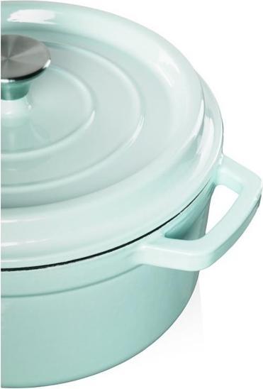 Actual product image Pot Casserole Type 3.5l Blue (Cast iron)