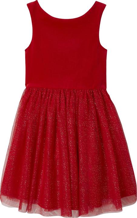 Image du produit Vertbaudet Mädchen Weihnachtskleid aus Samt und Tüll (98, 104)
