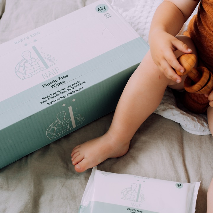 Actual product image Naïf Baby wet wipes (432 Piece)