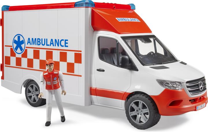 Actual product image Bruder MB Sprinter ambulance with driver
