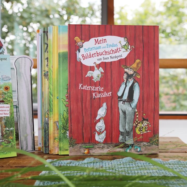 Actual product image Pettersson und Findus. Mein Pettersson und Findus Bilderbuchschatz (German, Angelica Carriage, Sven Nordqvist, 2024)