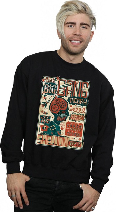 Image du produit Big Bang Theory Mens Infographic Poster Cotton Sweatshirt (S)