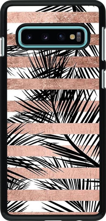 Produktbild PhoneLook Hülle Palm trees gold stripes (Samsung Galaxy S10)