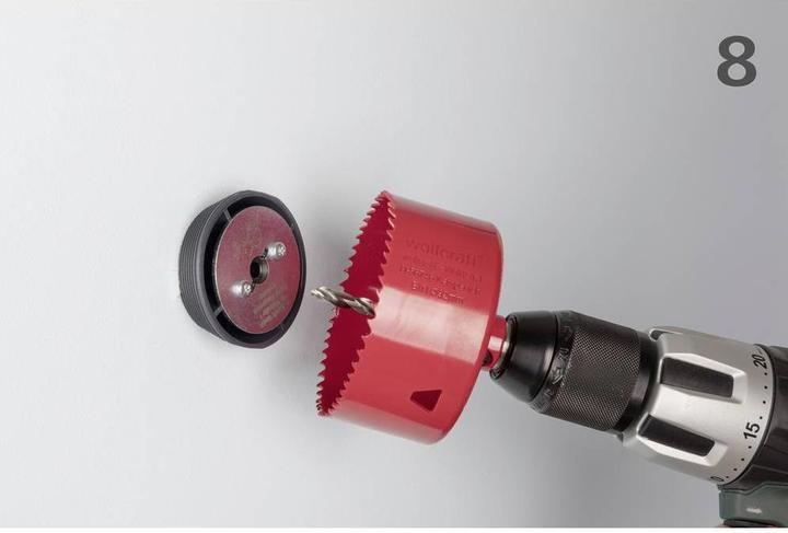 Immagine prodotto wolfcraft wolfcraft 1 Aufbohrhilfeset Ø35-70mm (70 millimetri)