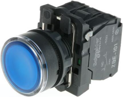 Produktbild Schneider Electric Drucktaste beleuchtet blau