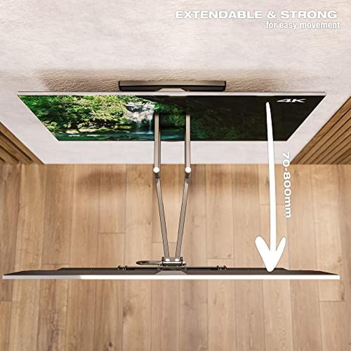 Produktbild Ricoo Universeller TV-Wandhalter mit Dreh- und Neigefunktion für gebogene Bildschirme (Wand, 95", 70 kg)