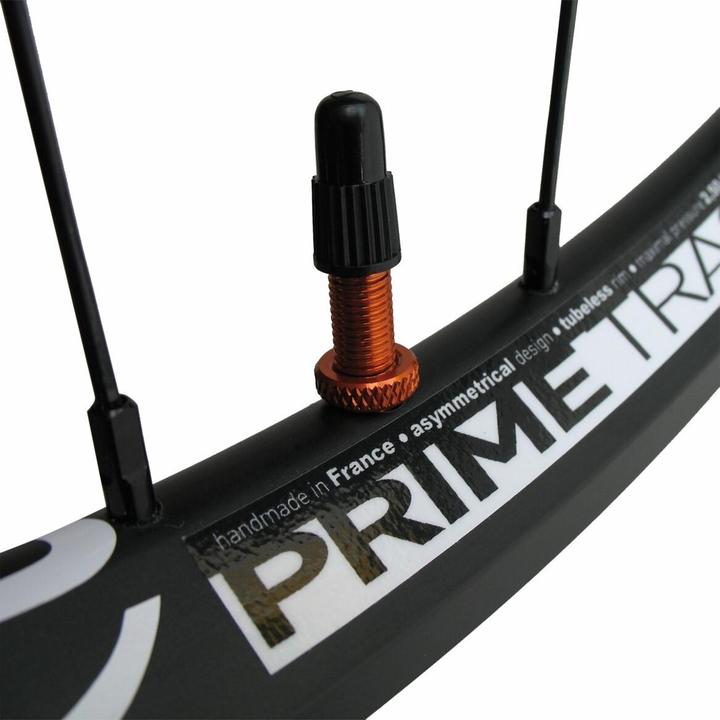 Produktbild VAR Tubeless Ventil Al Og 35mm 2-St Orange, Paar