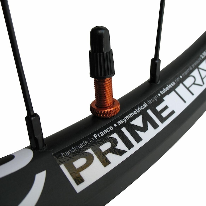 Actual product image VAR Tubeless Valve Al Og 35mm 2-St Orange, Pair
