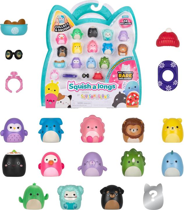 Actual product image Squishmallows Squish-a-longs 2,5 cm 14 Pack Style 2 S3