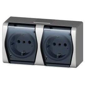 Elektro-Plast, Steckdose, PLUG SOCKET HERMES 2 01025-01 WHITE G