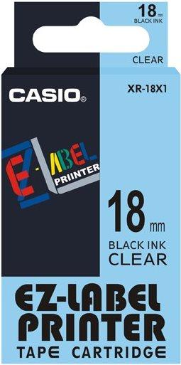 Produktbild Casio Schriftband XR (1.80 cm, Schwarz, Transparent)
