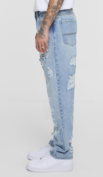 Produktbild Urban Classics Heavy Ounce Straight Fit Heavy Destroyed Jeans - 167177 (38)