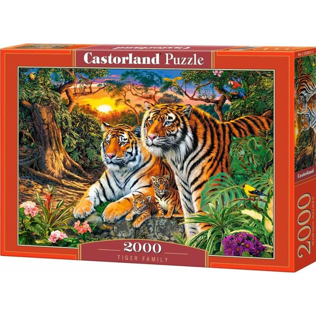 Castorland Tiger Family, Puzzle 2000 Teile (2000 Teile)
