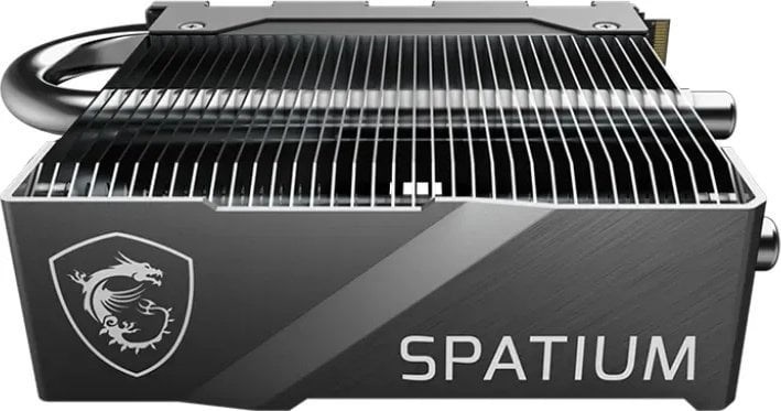 Actual product image MSI SPATIUM M580 PCIe 5.0 NVMe M.2 4TB FROZR (4000 GB, M.2 2280)