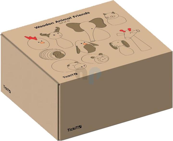 Image du produit TickiT Ensemble de 10 amis animaux en bois