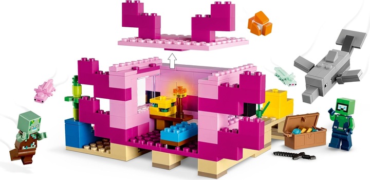 Produktbild LEGO Das Axolotl-Haus (21247, LEGO Minecraft)